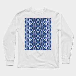 Classic Blue Color for 2020 Looks Stunning in this Gorgeous Pattern Long Sleeve T-Shirt